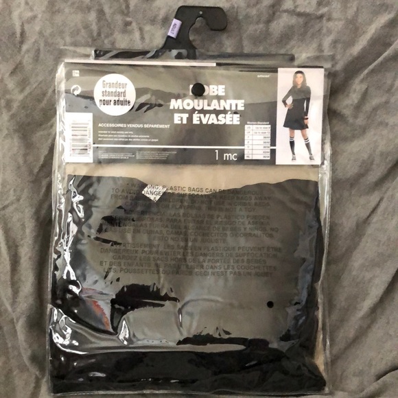 Fit & Flare Dress (Black) - Picture 4 of 5